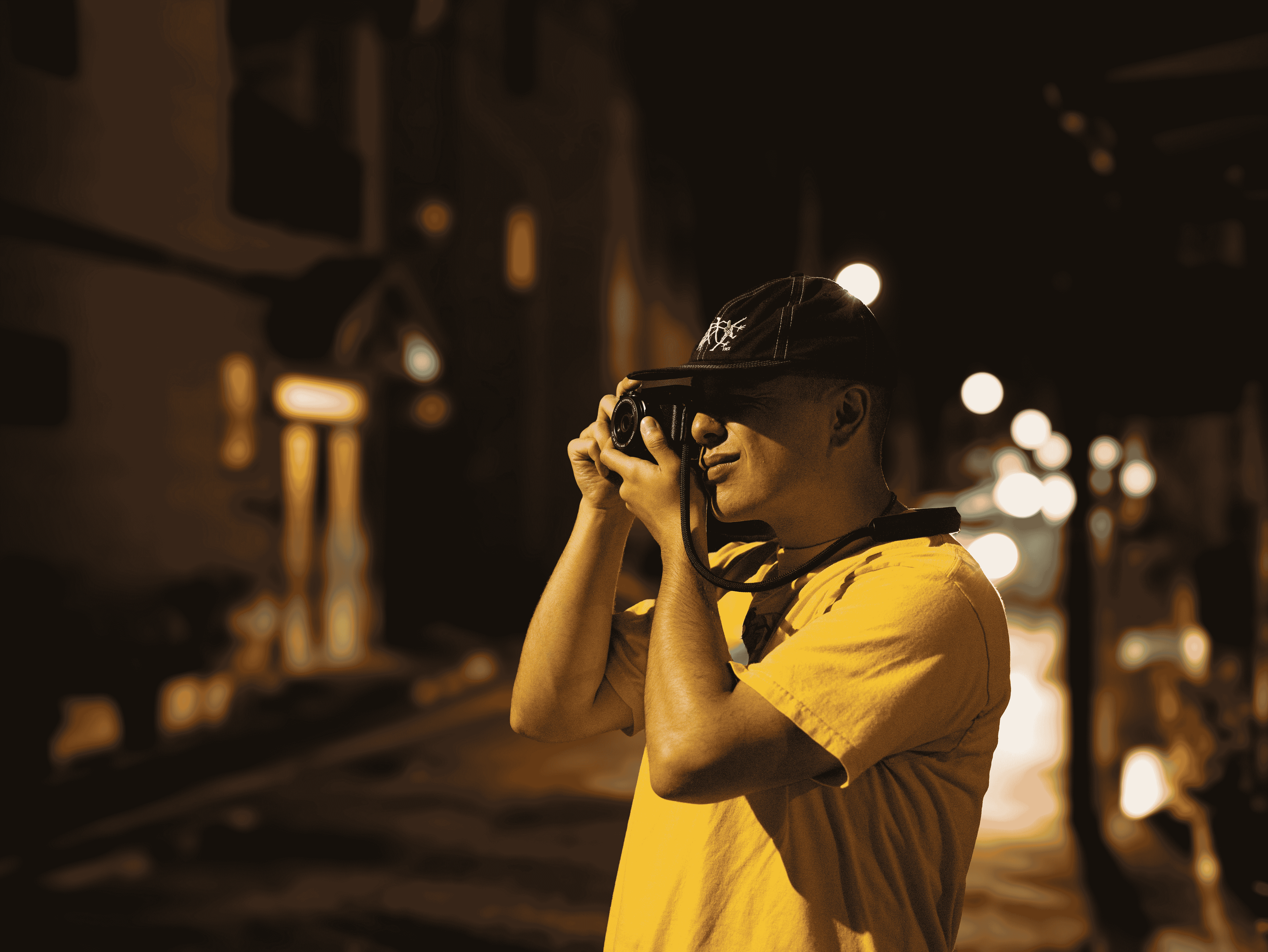 My Friend Holding a Camera